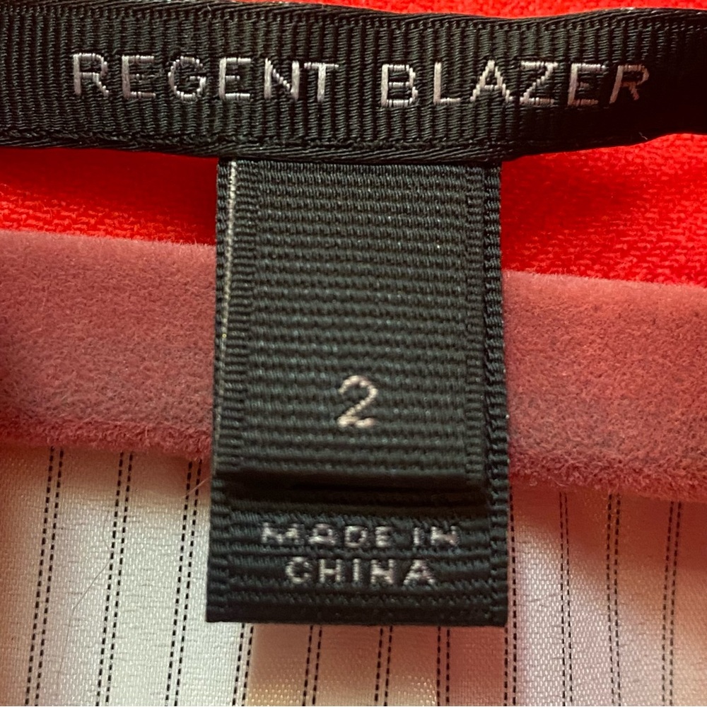 EUC J CREW RED REGENT BLAZER SIZE 2 - Picture 13 of 16